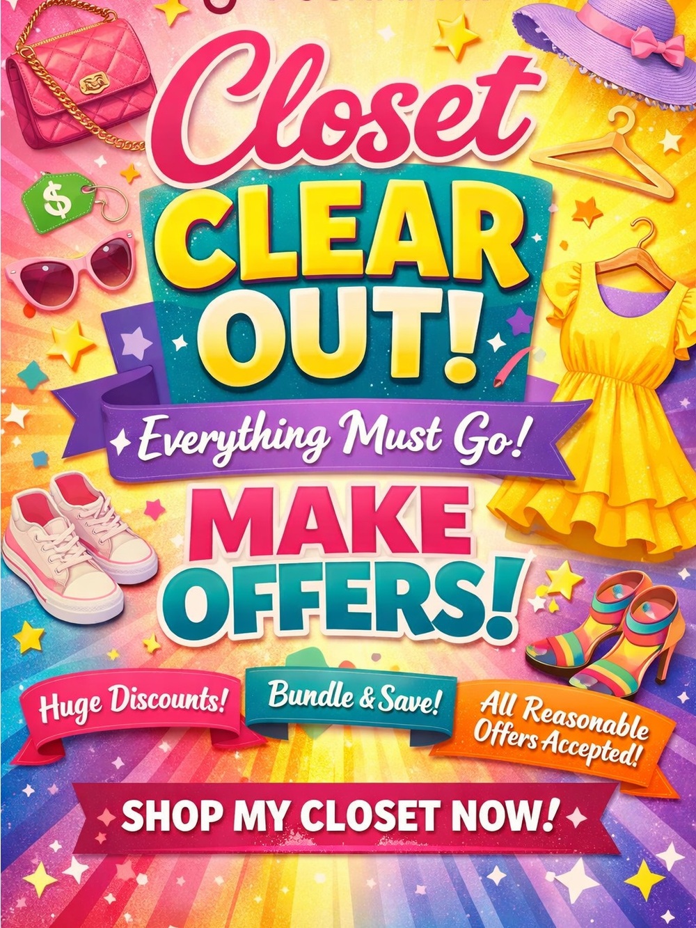 Closet Clear Out Sale! BUNDLE & SAVE 🎉
